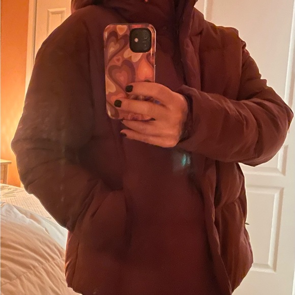 Warm Winter’s coat burgandy - Picture 1 of 5